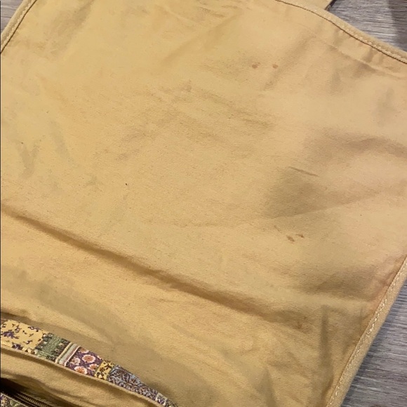 VINTAGE Fossil Floral Canvas Messenger Bag - Picture 3 of 5